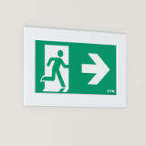 FlexiTech EW 20m with recess kit - Self-contained exit sign