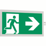GuideLed 30m wall recessed - Self-contained exit sign